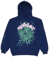 Sp5der OG Web Hoodie Navy/pink