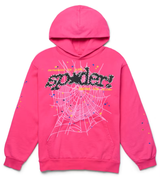 Sp5der P*NK V2 Hoodie Pink