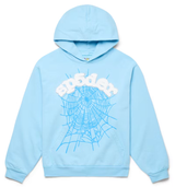 Sp5der Web Hoodie Sky Blue