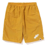 A Bathing Ape Sta Logo Beach Shorts Yellow