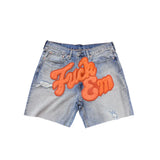 FuckEm Jean Shorts Orange