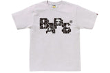 BAPE Neon Camo 8Bit Logo Tee Gray