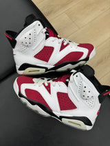 Jordan 6 Retro Carmine (2021) (PREOWNED NO BOX)