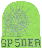 Sp5der Web Beanie Slime Green