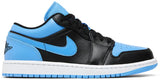 Jordan 1 Low Black University Blue