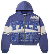Vale Forever Athletic Zip Up Hoodie 'Blue'