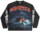 Godspeed Sea Sick LS T-Shirt (Black Wash)