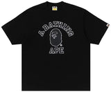 BAPE Hand Drawn Outline College Relaxed Fit Tee 'Black'
