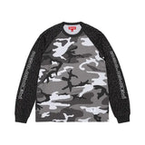Supreme Wildlife Camo Raglan Long-Sleeve Top Snow Camo