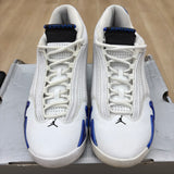 Jordan 14 Retro White Hyper Royal - PreOwned