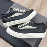 Rick Ownes Woman's Concordians Vintage Low ''Black Milk'' - Pre-Owned