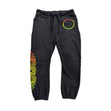 Chrome Hearts Gradient Floral Sweatpants Black