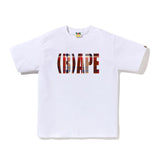 BAPE Check (B)Ape Logo Tee White