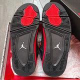 Jordan 4 Retro Red Thunder (GS) - PRE-OWNED