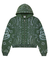 Vale Forever Green Flag Zip Up Hoodie