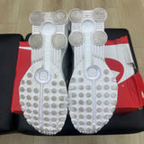 Nike Shox R4 White Bright Crimson Metallic Silver- Pre-Owned