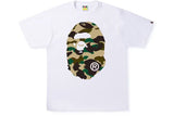 BAPE 1st Camo Big Ape Head Tee White/Yellow