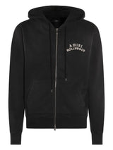 Amiri Hollywood Embellished Zip Up Hoodie Black