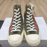 Converse Chuck Taylor All Star 70 Hi Comme des Garcons PLAY Multi-Heart Green - Pre-Owned