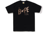 BAPE Snake Bape Sta Logo Tee Black Beige
