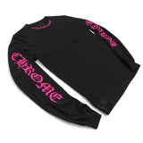 Chrome Hearts Neck Logo Long sleeve Black/Pink