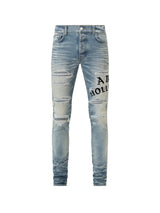 Amiri Hollywood Repaired Honeycomb Indigo Jean