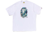 BAPE ABC Camo Illusion Ape Head Tee
White