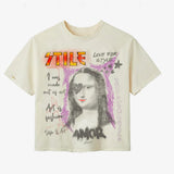 Stile De Amor Cream Mona Lisa Tee