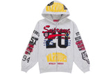 Supreme Warriors Appliqué Zip Up Hooded Sweatshirt 'Ash
Grey'