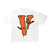 Juice Wrld x Vlone Butterfly T-shirt White