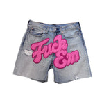 FuckEm Jean Shorts Pink
