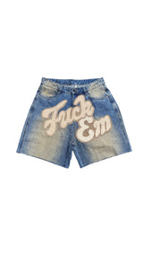 FuckEm Jean Shorts Brown Wash