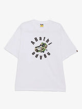 Bape Circular Ape Green Camo Head Relaxed Fit Tee