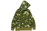 BAPE Multi Pixel Camo Shark Regular Fit Full Zip Hoodie