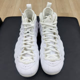 Nike Air Foamposite One Triple White - No Box & Right Insoles - Pre-Owned