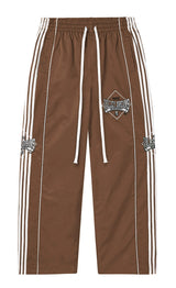 Vale Forever Stipe Track Pants Brown