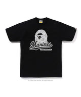 A BATHING APE x Chiba Lotte Marines Logo Tee "Black”  SML