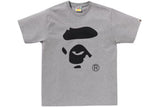 BAPE Ape Face Tee Grey