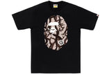 Bape Trial Camo Big Ape Head Tee Black/Beige