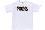 BAPE Trial Camo Logo Tee White