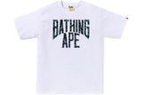 A Bathing Ape Wild Leopard Pattern NYC Logo Tee White/Navy