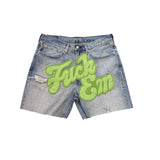FuckEm Jean Shorts Green