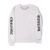 Chrome Hearts Neck Logo Long sleeve White/Black