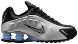 Nike Shox R4 Metallic Silver Black Psychic Blue