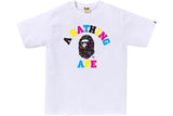 BAPE Neon Camo College Tee White