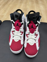 Jordan 6 Retro Carmine (2021) (PREOWNED NO BOX)
