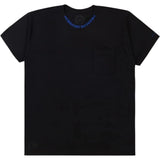 Chrome Hearts Neck Logo T-Shirt 'Black/Blue'