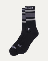 Chrome Hearts Stripe Socks Grey/Grey/Black