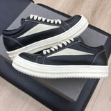 Rick Ownes Woman's Concordians Vintage Low ''Black Milk'' - Pre-Owned