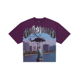 Godspeed Jfk To Mia Purple Wash T-Shirt